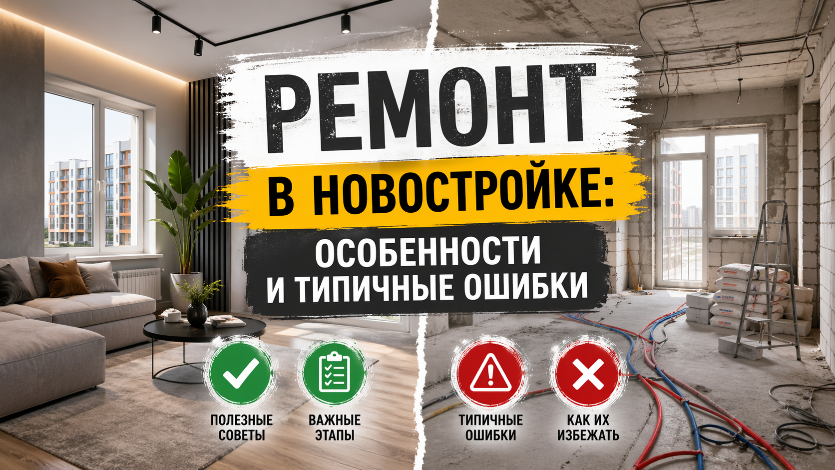 Ремонт в новостройке: особенности и типичные ошибки